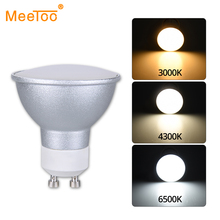 Bombillas de luz LED GU10 bombilla LED para lámpara, 110V, regulable, SMD 3014, 128 LED, GU 10, luz de Color ajustable, 7W 2024 - compra barato