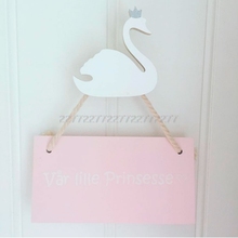 Cute Swan Wooden Clothes Hooks Holder Bag Rack Hanger Children Bedroom Ornaments DIY Wall Decor N01 Dropship 2024 - buy cheap