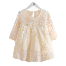 Summer Fashion Girls Lace Dresses For Kids Clothes Baby Girl Flower Party Wedding Dress Children Princess Cute Dress 2-6 Years 2024 - buy cheap