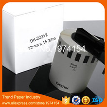 2 Rolls Brother Generic DK-22212 Film Continuous DK-2212 Label P-touch QL-700 Compatible 62mm*15.24M Sticker 2024 - buy cheap