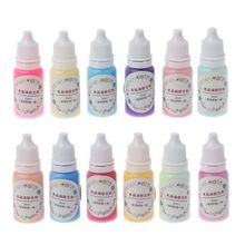 12 Bottles Liquid Macaron Candy Color Resin Pigment Dye Resin Epoxy Jewelry DIY 2024 - buy cheap