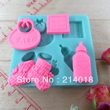 Hot Sale Bottle/shoes/baby Shaped Chocolate Silicone Mold Fondant Cake Tools Soap Mold Sugarcraft Cake Decoration (si207) Moulds 2024 - buy cheap