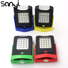 SANYI Portable LED Flashlight Torch Lantern Work Inspection Light 23 LED 2 Modes Camping Bicycle Lamp Magnetic Hook Lamp 2024 - buy cheap