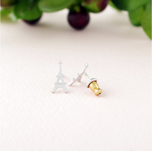 Moda Torre Eiffel Brincos de Prata Do Parafuso Prisioneiro de Ouro-cor Studs Mulheres Jewely Atacado Frete Grátis 2024 - compre barato