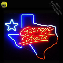 Coors Light George Strait Texas Neon Sign neon bulb Sign Glass Tube neon lights Recreation Iconic Sign Advertise Windows Wall 2024 - buy cheap