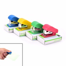 1set Mini Stapler Plastic Stationery Set Kawaii Stapler Paper Office Staples 2024 - buy cheap