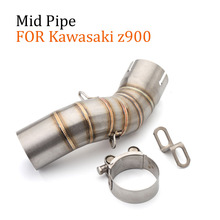 z900 Motorcycle Modified Exhaust Muffler Pipe Stainless Connect Middle Pipe Link Pipe Mid Pipe Tube Escape For Kawasaki z900 2024 - buy cheap