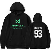 Nueva moda k-pop Corea MONSTA X Idol Team sudaderas con capucha mujeres Kpop MONSTA X Fans sudadera Hip Hop ropa de ídolo Popular 2024 - compra barato