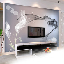 Papel tapiz artístico abstracto personalizado, papel pintado con foto 3D, nubes de humo, minimalista, moderno, para dormitorio, sofá, TV, hogar, decoración de pared, Mural 2024 - compra barato