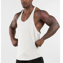 Muscleguys Gyms Singlets Mens Blank Tank Tops 100% Cotton Sleeveless Shirt,Bodybuilding Vest and Fitness Stringer Casual Clothes 2024 - buy cheap