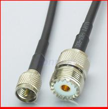 5pcs/lot UHF female to mini UHF miniUHF male straight RG58 cable jumper pigtail 50cm 2024 - buy cheap