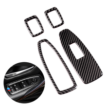 For BMW 3 4 Series F30 F32 2013 2014 2015 2016 2017 2018 Carbon Fiber Car Interior Window Lift Switch Button Cover Decor 2024 - buy cheap