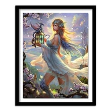 Full Drill Square Diamond 5D DIY Diamond Painting"Fairies and beasts"Diamond Embroidery Cross Stitch Rhinestone  Painting 2024 - compre barato