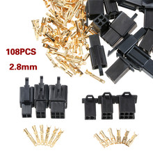 108PC 2/3/4/6/9 Pin 2.8mm Automotive Electrical Wire Connector Male Female Cable Terminal Plug Kit for Motorcycle Ebike Car 2024 - buy cheap