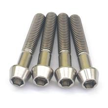 4 pces m6x35mm ti gr5 titânio cone cone allen parafuso de cabeça para mountain bike 2024 - compre barato