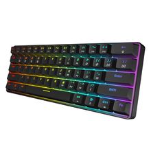 3 Color LED Backlit Wired Mechanical Keyboard,Portable Compact Waterproof Gaming Keyboard 61 Keys Gateron Switchs For Desktop 2024 - buy cheap