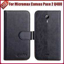 Hot Sale! For Micromax Canvas Pace 2 Q480 Case High Quality 6 Colors Fashion Leather Exclusive Protective Cover Phone Bag 2024 - buy cheap