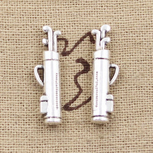 10pcs Charms Golf Barrel 24x7mm Antique Making Pendant fit,Vintage Tibetan Silver color,DIY Handmade Jewelry 2024 - buy cheap