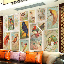 Papel pintado personalizado beibehang, mural 3d, papel pintado a mano grande europeo, mural de pájaro moderno, sala de estar, TV, Fondo de papel de pared 2024 - compra barato