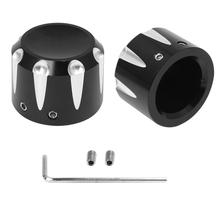 1 Pair Motorcycle CNC Black Front Axle Cap Nut Cover For Harley Touring Electra Glide Softail Dyna Street Glide Sportster 2024 - buy cheap