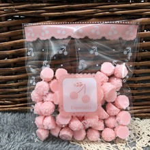 10cm*10cm 50Pcs Pink Cherry Cookie Candy Self Adhesive Plastic Packing Bags Biscuit Cupcake Baked Food Package 2024 - buy cheap