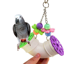 Попугай Lovebird, африканский серый цвет, яркая игрушка, разноцветная акриловая птица, качели для курения, модный попугай 2024 - купить недорого