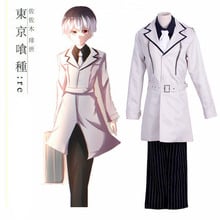 Hot Sale Tokyo Ghoul Kaneki Ken Trench Cos Harajuku Anime Cosplay Costume Halloween Free Shipping 2024 - buy cheap