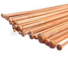 Agulhas de crochê de bambu carbonizado, 36 peças, 18 tamanhos, agulhas de ponta única 2024 - compre barato