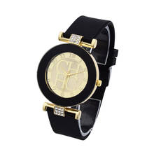 Новые роскошные брендовые модные повседневные золотые кварцевые часы женские Кристальные силиконовый браслет часы Relogio Feminino часы подарок Горячая 2024 - купить недорого