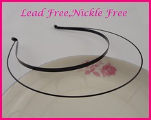 10PCS Black Plain Double Layers double Wires metal Hair Headbands hairbands at nickle free and lead free,BARGAIN for BULK 2024 - buy cheap