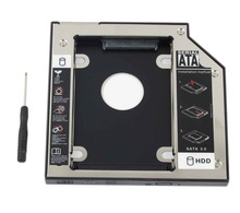 Wzsm novo 12.7mm 2nd sata hdd ssd disco rígido caddy para acer aspire 7736z 7736 7736g 7736zg removível placa frontal 2024 - compre barato