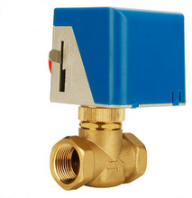 2 way motor operation brass electric ball valve 16bar VA-7010 1/2" 3/4" 1" Fan coil valve AC220V 2024 - buy cheap