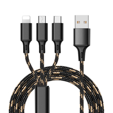 3 в 1 USB кабель быстрой зарядки для iPhone кабель Micro Тип usb C кабели для samsung S9 для мобильного телефона быстро Зарядное устройство для huawei 2024 - купить недорого