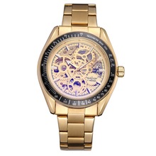 Модные мужские часы от ведущего бренда Winner, механические стальные автоматические Стильные Классические наручные часы в стиле стимпанк, рождественский подарок 2024 - купить недорого