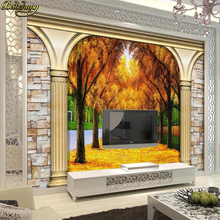 Beibehang-papel tapiz de árbol de fotos 3d hecho a medida, mural de fondo de sofá retro de restaurante, decoración de sala de estar 2024 - compra barato
