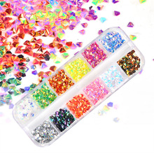 12 Colors/Set 3D Diamond Sequins Filler For Nails Art Tips Slime Sprinkles For Kids Lizun DIY Accessories Supplies Decoration 2024 - buy cheap
