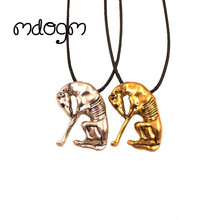 Ожерелье Mdogm Greyhound с подвеской в виде собаки, антикварная позолоченная и серебряная бижутерия для женщин, мужчин, женщин, девушек, женщин AKC N141 2024 - купить недорого