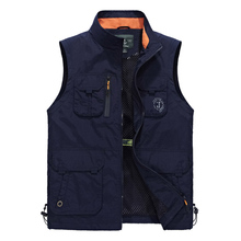 Summer Sleeveless Men Vest Multipockets Photographer Vest Men Fashion Breathable Waistcoat Waterproof Vest chalecos para hombre 2024 - buy cheap