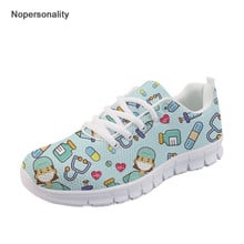 Women Sneakers Shoes Ladies Casual Flats Shoes Cartoon Cute Nurse Prints Girls Doctor Comfortable Breathable Walking Shoes 2024 - buy cheap