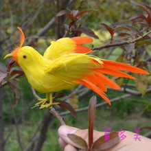 Plumas de imitación de pájaro de 14cm extendiendo alas aves modelo decoración de jardín h1047 2024 - compra barato