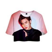 Kpop Bang Store EXO Love Shot 3D Printed Women Crop Tops Fashion Summer Short Sleeve T-shirts 2019 Hot Sale Casual Sexy Wear 2024 - buy cheap