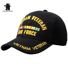 Wholesale Navy Vietnam War Veteran Baseball Cap High Quality Embroidery Adjustable Casual Baseball Cap For Men And Women AE6 2024 - buy cheap