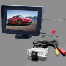 Fit para os tipos de monitor do carro com 4.3 "display lcd 800*480 + uso para Benz Viano Vito rea carro câmera de visão de 170 graus ccd hd 2024 - compre barato