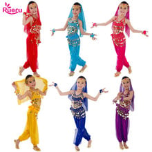Детский костюм для танца живота Ruoru, костюм Болливуда для индийского танца живота, танцевальный костюм для девочек 2024 - купить недорого