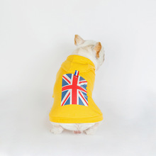 Sudaderas con capucha de algodón con estampado de la bandera del Reino Unido, ropa para perros pequeños, Chihuahua, Yorkshire, suéter, disfraz de Pug 2024 - compra barato