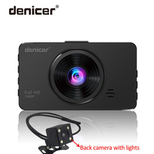 Original Car DVR Full HD Dashcam denicer Hot Sale Dash Camera with Parking Monitor Rear View Two Cameras Recorder 2024 - buy cheap