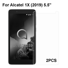 Película protetora de vidro temperado para alcatel 1x2019 2019, proteção de alta qualidade à prova de explosão, para tela de 5.5 ", 2 peças 2024 - compre barato