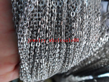 Lot 10 meters thin 2mm Stainless steel joint Oval Rolo chain Jewelry findings Marking  in bulk on sale 2024 - buy cheap