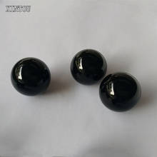 XINTOU 1 Piece Black Obsidian Crystal Ball Buddhist Good Luck Feng shui Balls Raw Amber Stone Sphere Decorative Glass Marbles 2024 - buy cheap