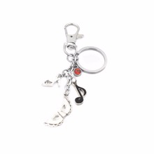 High Heel Charms Key Chains Mark Music Note Crystal Party Themed Car Bag Key Ring Birthday Gift for Girls 2024 - buy cheap